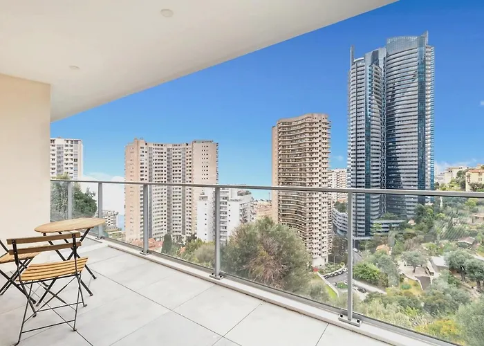 Sun Paradise -stylish Flat-rooftop Pool Access-monaco View