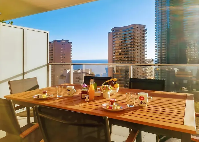 Sun Paradise -stylish Flat-rooftop Pool Access-monaco View شقة *