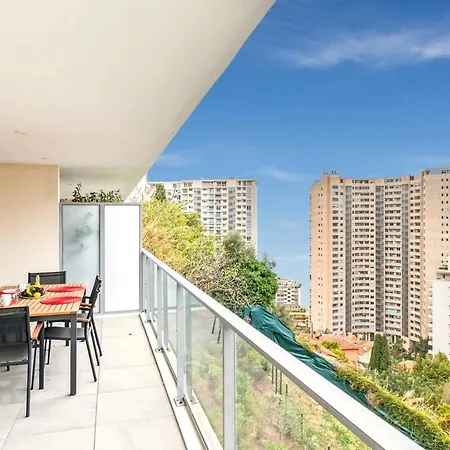 Apartman Sun Paradise -stylish Flat-rooftop Pool Access-monaco View Beausoleil