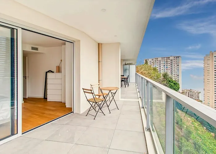 Sun Paradise -stylish Flat-rooftop Pool Access-monaco View * Beausoleil